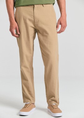 GARAGE 55 - Linen blend garment dyed chino παντελόνι Garage 55.