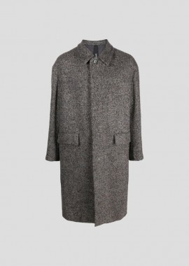 HEVO - HEVO Ανδρικό Γκρι Cavallino Coat