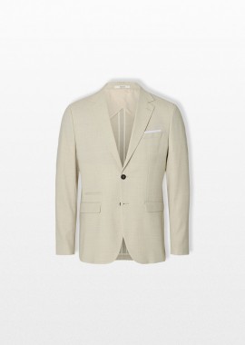 SELECTED HOMME - SELECTED HOMME Ανδρικό Μπεζ Single Breasted Blazer
