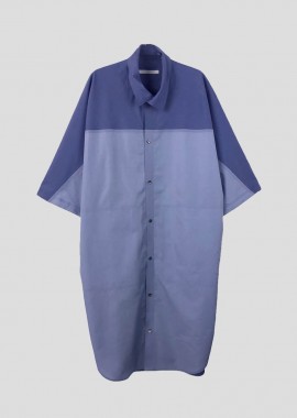 BARBARA ALAN - BARBARA ALAN Ανδρικό Μωβ Shortsleeved Maxi Shirt