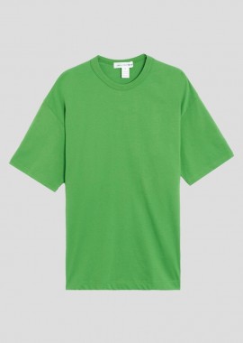 COMME DES GARÇONS SHIRT - COMME DES GARÇONS SHIRT Ανδρικό Πράσινο Logo-Print Cotton T-Shirt