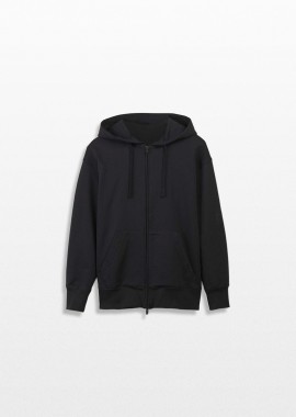Y-3 - Y-3 Ανδρικό Μαύρο Organic Cotton Terry Zip Hoodie