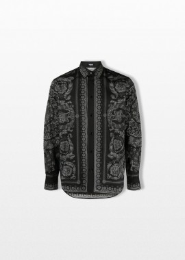 VERSACE - VERSACE Ανδρικό Barocco Print Long-Sleeved Shirt