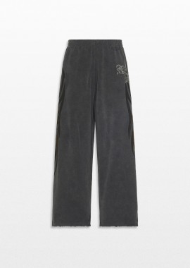 BALENCIAGA - BALENCIAGA Ανδρικό Μαύρο Baggy Sweatpants
