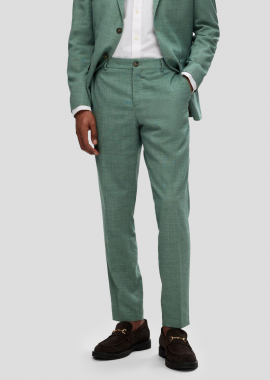 SELECTED HOMME - SELECTED HOMME Ανδρικό Πράσινο Slim Fit Suit Trousers