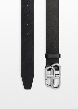 BALENCIAGA - BALENCIAGA Ανδρικό Μαύρο Black Belt