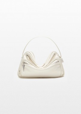 ACNE STUDIOS - ACNE STUDIOS Ανδρικό Λευκό Camero Camera Shoulder Bag