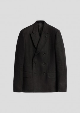 LARDINI - LARDINI Ανδρικό Μαύρο Man Jacket Attitude Drop 7 Reg