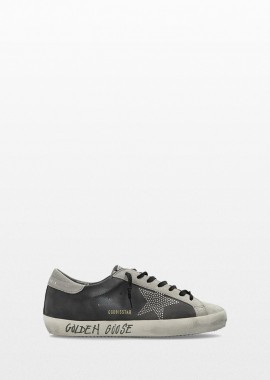 GOLDEN GOOSE - GOLDEN GOOSE Ανδρικό Γκρι Super Star Sneakers