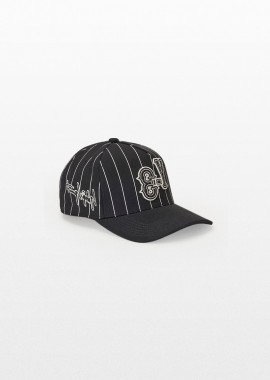 Y-3 - Y-3 Ανδρικό Μαύρο Pinstripe Cap