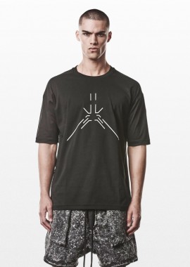 THOM KROM - THOM KROM Ανδρικό Μαύρο T-Shirt M TS 933