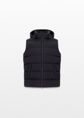 HERNO - HERNO Ανδρικό Μαύρο Vest in Ecoage