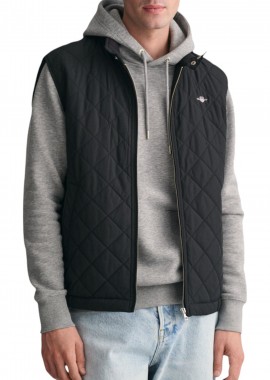 Gant - Γιλέκο Gant Quilted Windcheater 7006341-005-BLACK Ανδρικό