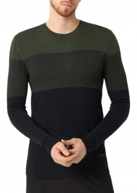 Mexx - Πουλόβερ Mexx Colorblock Knit JO0925036-02M-Green Melee Ανδρικό