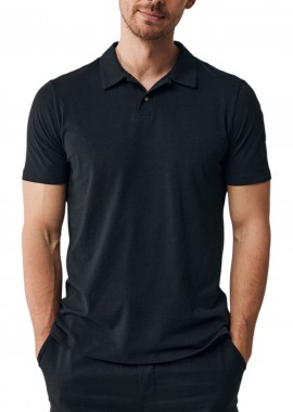 Mexx - Μπλούζα Polo Mexx Linen blend polo SS MF007103941M-Black Ανδρικό
