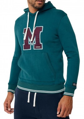 Mexx - Μπλούζα Μακρυμάνικη Mexx Hoodie With Chest Artwork TU1844026M-Dark Teal Ανδρικό