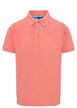 Funky Buddha - Μπλούζα Polo Funky Buddha Με Λογότυπο Στα Μανίκια FBM009-010-11-FUCHSIA PINK Ανδρικό