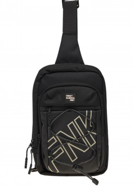 Funky Buddha - Τσάντα Ώμου Funky Buddha Printed Logo FBM010-004-10-BLACK Ανδρικό