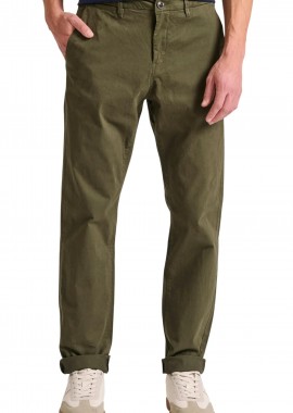Funky Buddha - Παντελόνι Υφασμάτινο Funky Buddha Straight Fit Chino FBM010-007-02-DUSTY OLIVE Ανδρικό