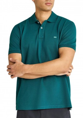 Funky Buddha - Μπλούζα Polo Funky Buddha Με Διακριτικό Λογότυπο FBM013-001-11-EMERALD Ανδρικό