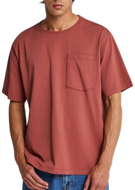 Funky Buddha - Μπλούζα Κοντομάνικη Funky Buddha Relaxed FBM013-006-04-HENNA BROWN Ανδρικό