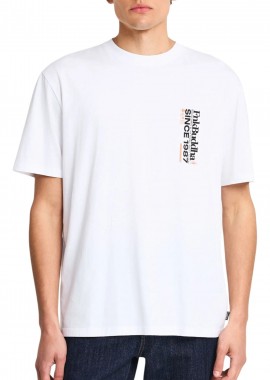 Funky Buddha - Μπλούζα Κοντομάνικη Funky Buddha Με Τύπωμα FBM013-037-04-OPTICAL WHITE Ανδρικό