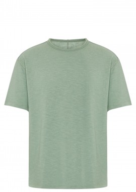 Funky Buddha - Μπλούζα Κοντομάνικη Funky Buddha Relaxed T-Shirt FBM013-309-04-SAGE GREEN Ανδρικό