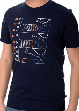 Puma - Μπλούζα Κοντομάνικη Puma Graphics Triple No. 1 Logo 680173-14 Ανδρικό