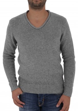 Antony Morato - Πουλόβερ Antony Morato Πλέξη Ribbed 142AMBA0SW286500035E-9005 Ανδρικό