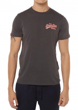 Superdry - Μπλούζα Κοντομάνικη Superdry D2 Ovin Vintage Vl Neon M1011478A-DEZ Ανδρικό