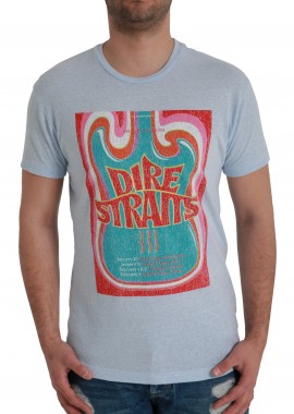 Retro Brand - Μπλούζα Κοντομάνικη Retro Brand Dire Straits RB120WG69-lightblue Ανδρικό
