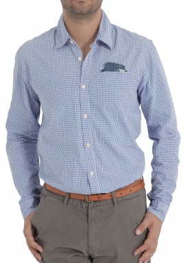 Scotch & Soda - Πουκάμισο Μακρυμάνικο Scotch & Soda Crsipy Poplin 1401-02.20052-A Ανδρικό