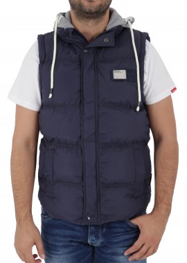 Paparazzi - Γιλέκο Paparazzi Με Κουκούλα 13558-NAVY Ανδρικό