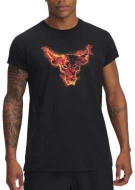 Under Armour - Μπλούζα Κοντομάνικη Under Armour Project Rock Cap Sleeve 1389940-001 Ανδρικό