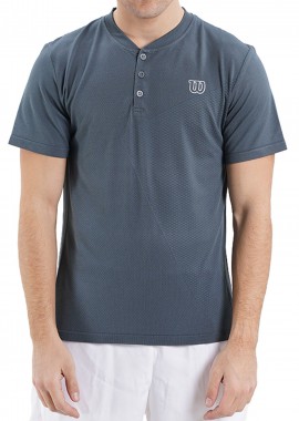Wilson - Μπλούζα Κοντομάνικη Wilson Power Seamless Henley II WRA789102-00 Ανδρικό