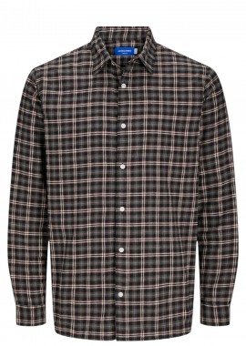 Jack & Jones - Πουκάμισο Μακρυμάνικο Jack & Jones Jorjoshua Flannel Check 12260776-Pavement Ανδρικό