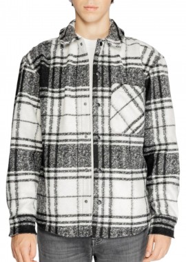 Jack & Jones - Πουκάμισο Μακρυμάνικο Jack & Jones Jcocollective Zac Brush Overshirt 12263249-Cloud Dancer Ανδρικό