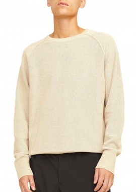 Jack & Jones - Πουλόβερ Jack & Jones Jcomason Knit Crew Neck 12264525-Crockery Ανδρικό