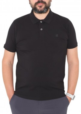 USA POLO CLUB - Μπλούζα Polo USA POLO CLUB Sleeve Polo-Shirt HSS25327-BLACK Ανδρικό