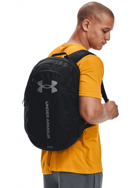 UNDER ARMOUR - Under Armour Hustle Lite Backpack Black-PitchGrey