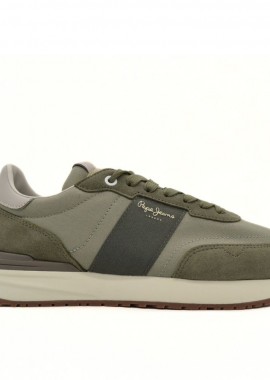 PEPE JEANS - PEPE BUSTER TAPE ΠΑΠΟΥΤΣΙ ΑΝΔΡΙΚΟ PMS60006 765 KHAKI GREEN