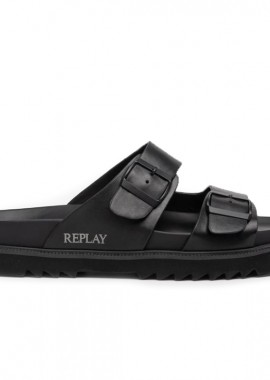 REPLAY - REPLAY SHOES MAN HALLAN CITY GMF5Z .002.C0001S 003 BLACK