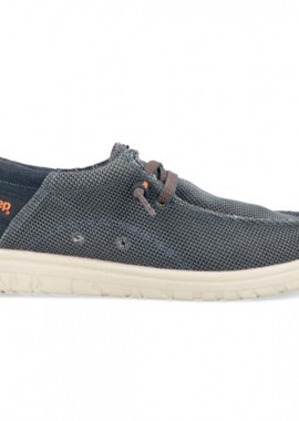 JEEP - JEEP ΑΝΔΡΙΚΟ SNEAKER SAMOA WALLABEE KNIT JM51030A 100 BLUE