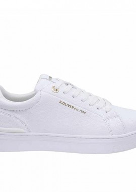 S.OLIVER - S.OLIVER ΑΝΔΡΙΚΟ SNEAKER CASUAL 2177846.0100 WHITE