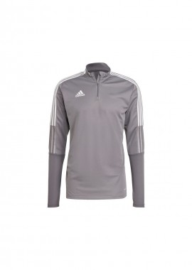 adidas performance - Adidas Tiro 21 Ανδρική Μπλούζα με Φερμουάρ Μακρυμάνικη Γκρι GH7301