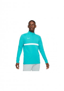 Nike - Nike Drill Ανδρική Μπλούζα με Φερμουάρ Μακρυμάνικη Τιρκουάζ CW6110-356