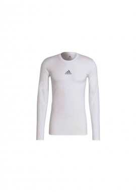 adidas performance - Adidas TechFit GU7334 Ανδρική Ισοθερμική Μακρυμάνικη Μπλούζα Compression Λευκή