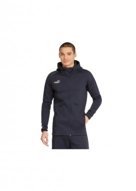 Puma - Puma TeamFinal Ανδρική Ζακέτα με Φερμουάρ και Κουκούλα Navy Μπλε 657383-06
