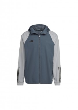 adidas performance - Adidas Tiro 23 Competition Αθλητικό Ανδρικό Μπουφάν Γκρι HU1320
