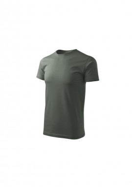 Malfini - Malfini Basic Ανδρικό Διαφημιστικό T-shirt Κοντομάνικο σε Γκρι Χρώμα MLI-F2967